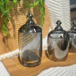 Glass Jar Set 3 Pieces 